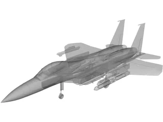 McDonnell Douglas F-15A 3D Model preview