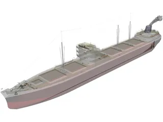 MS Munchen Cargo Ship 3D Model preview