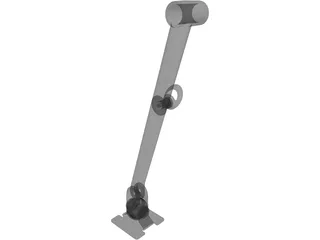 Zorro Monitor Arm 3D Model preview