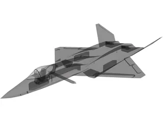 Northmann YF-23 Black Widow II 3D Model preview