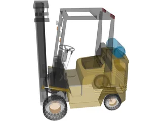 Forklift 3D Model preview