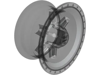 Rim Spy Truck 18in 3D Model preview