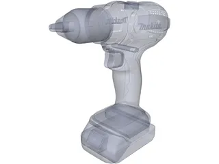 Makita Drill 3D Model preview