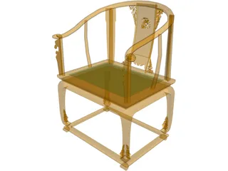 Chinese Chair 3D Model preview