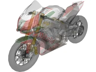 Aprilia RSV4 Alitalia 3D Model preview