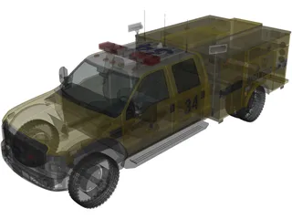 Ford F-450 Rescue 3D Model preview