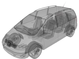 Seat Alhambra 3D Model preview
