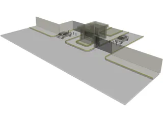 Gate House 3D Model preview