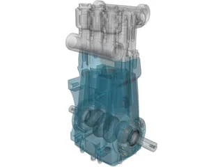 CAT 3520 High Pressure Pump 3D Model preview
