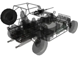 Military Buggy 3D Model preview