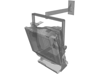 LG TV with Support 3D Model preview
