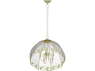 Luster Lamp 3D Model preview