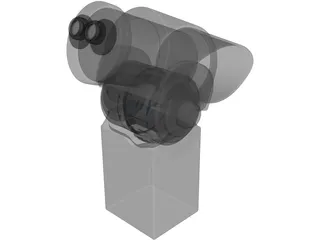 Public Binoculars 3D Model preview