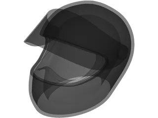 Motorcycle Helmet 3D Model preview