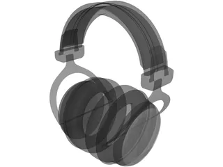 Earphones Headset 3D Model preview