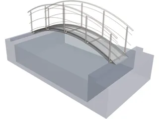 Bridge Pool 3D Model preview