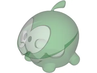 Cut Om Nom 3D Model preview