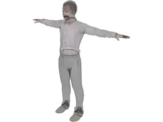 Business Man 3D Model preview