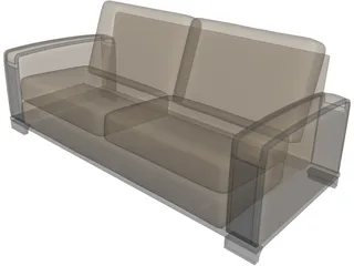 Ellesalotti Zenone Sofa 3D Model preview