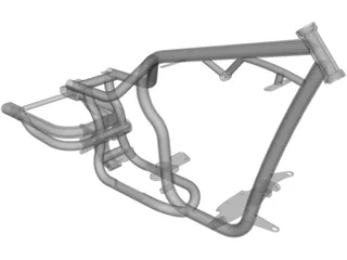 Harley Frame 3D Model preview
