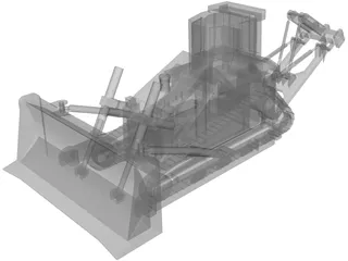 D8 Bulldozer 3D Model preview