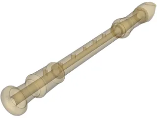 Flute 3D Model preview