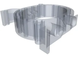 13B PP Engine Rotor Housing 3D Model preview