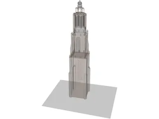 Onze Lieve Tower 3D Model preview