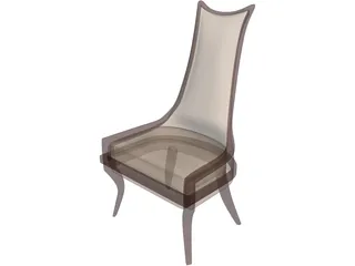 Wooden Chair 3D Model preview