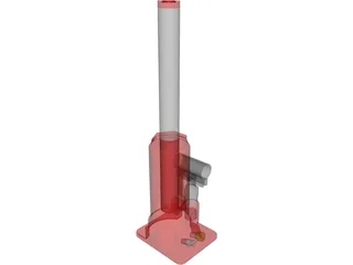 Hydraulic Jack 3D Model preview