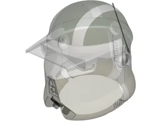 Star Wars AT-TE Gunner Helmet 3D Model preview