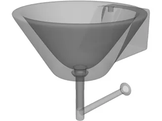 Toilet Fitting 3D Model preview