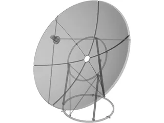 Satilite Dish 3D Model preview