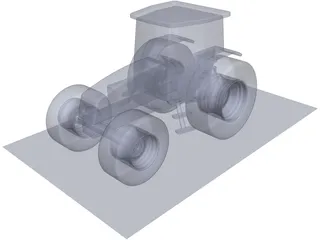 New Holland 250hp Tractor 3D Model preview