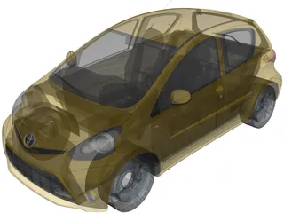 Toyota Aygo (2013) 3D Model preview