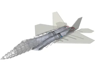 F-22 Raptor RC 3D Model preview