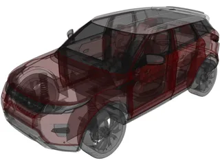 Range Rover Evoque 3D Model preview