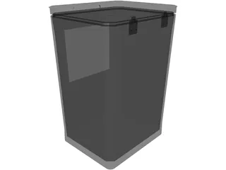 Dustbin 3D Model preview