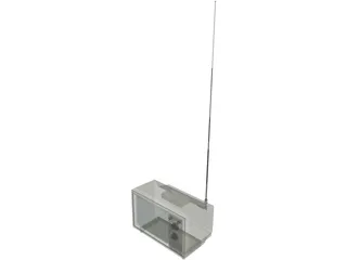 Small Portable TV 3D Model preview