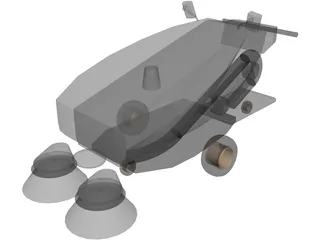 Tennant 414 Air Sweeper 3D Model preview