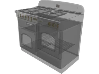 Cooker Retro 3D Model preview