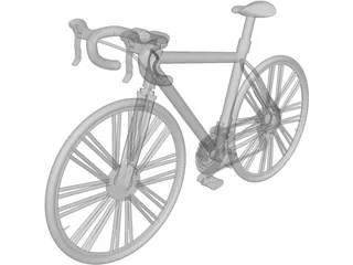 Race Bicycle 3D Model preview