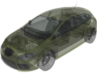 Seat Leon Cupra 3D Model preview