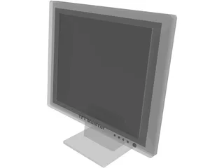 TFT Monitor 3D Model preview
