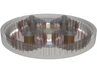 Planetary Gear 3D Model preview