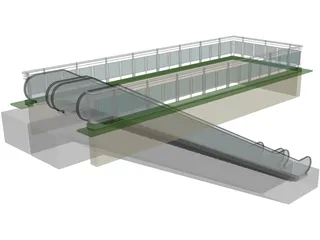Escalator 3D Model preview