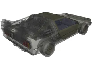 DMC DeLorean (1980) 3D Model preview