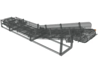 Chain Conveyor 3D Model preview