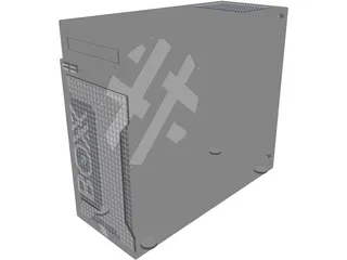 CPU Desktop Computer 3D Model preview