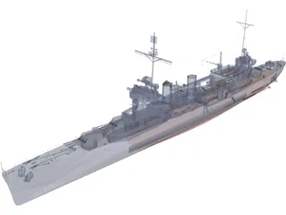 New Orleans class Heavy Cruiser 3D Model preview
